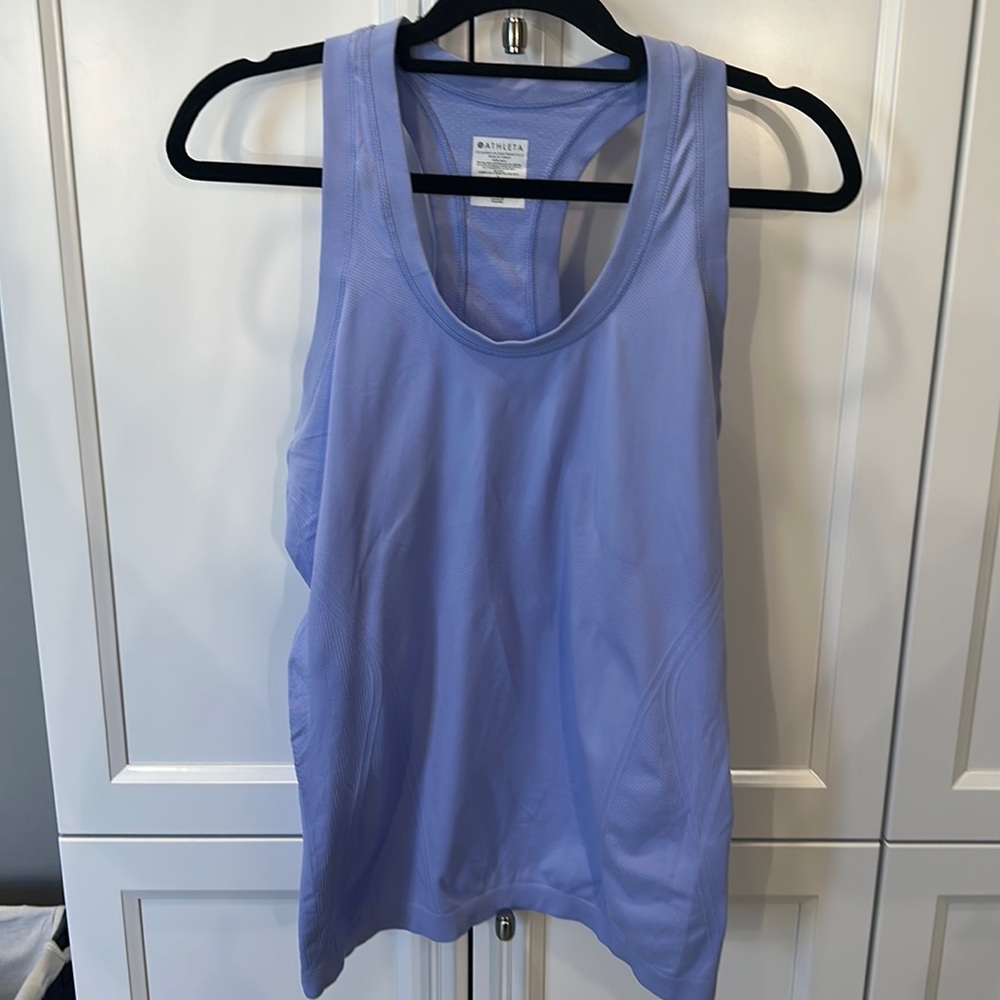 Athleta light blue tank. Large.